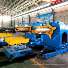7 tons hydraulic decolier using floor decking machine